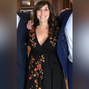 ASOS chiffon wrap dress